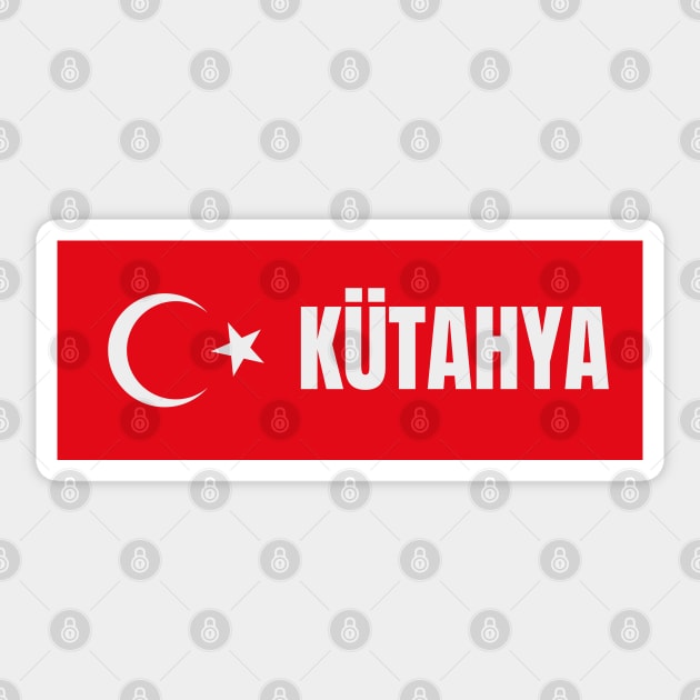 Kütahya City in Turkish Flag Sticker by aybe7elf